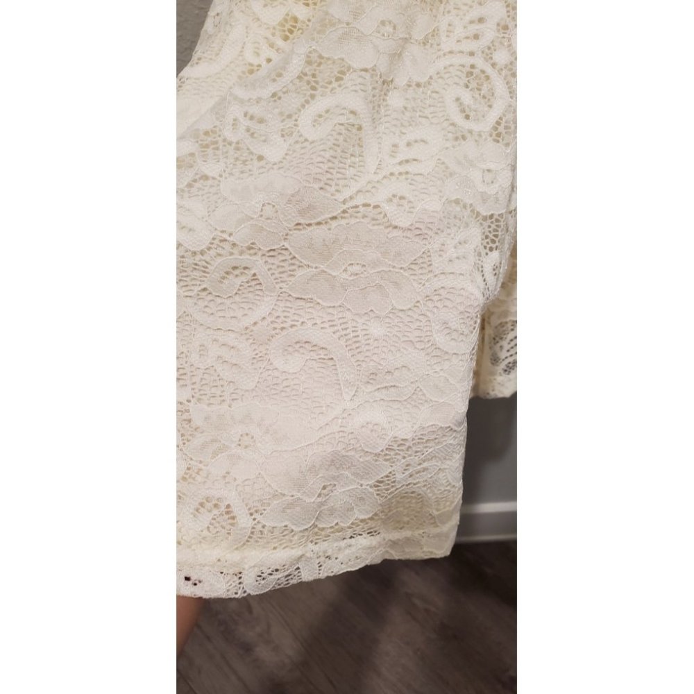 SAM EDELMAN Ivory Lace Mini Romper - Picture 6 of 6